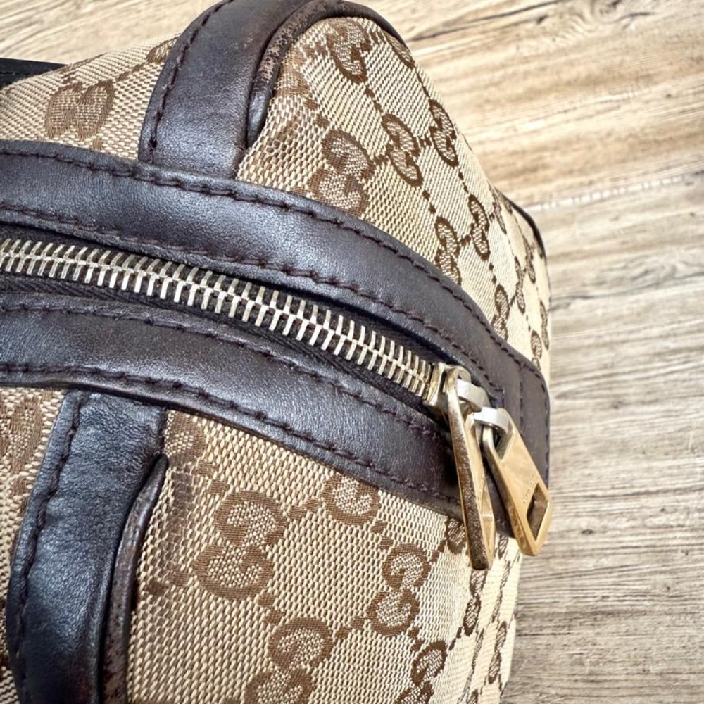 Authentic Gucci Web Boston Bag - Picture 7 of 14